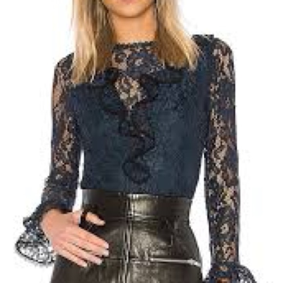 Alexis lace bodysuit blouse top - Picture 5 of 8